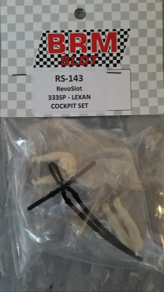 RS-143 Revo Slot 333SP Lexan cockpit set